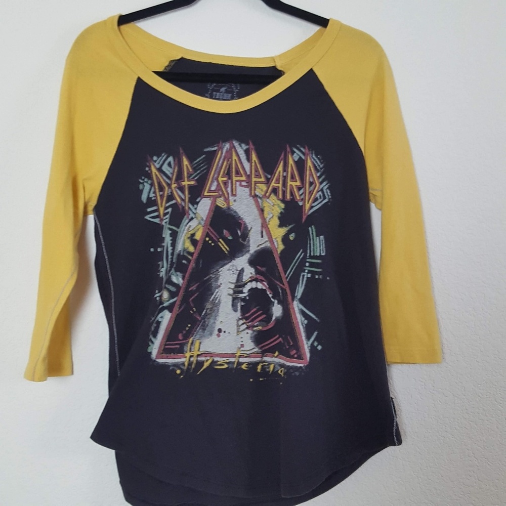 Trunk》 Def Leppard Hysteria Tour Band Baseball Tee